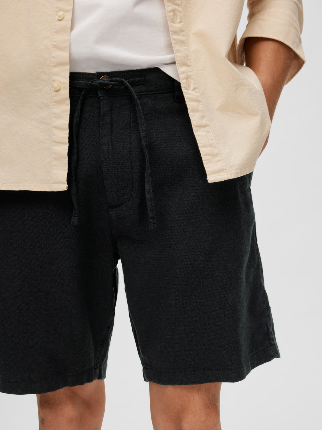 SLHREGULAR-BRODY Shorts - Black